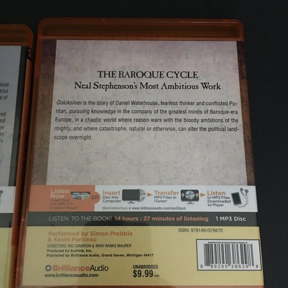 Neal Stephenson Audiobooks, Set of 3 - Picture 10 of 11